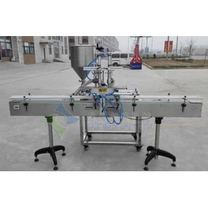 星火風(fēng)味玫瑰醬灌裝機(jī)：雙頭灌裝、大顆粒醬料